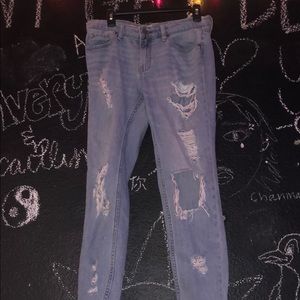 BDG ripped light wash jeans